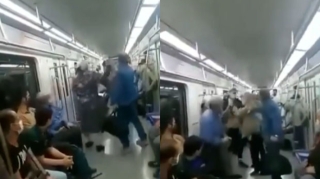 Tehran metrosunda hicab xəbərdarlığı kişi ilə qadın arasında insidentə səbəb olub - VİDEO 
