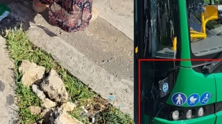 Bakıda sərnişin avtobusu QƏZAYA DÜŞDÜ - VİDEO 