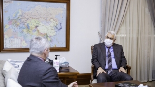 Bakı-Dərbənd dəmir yolu xəttinin elektrikləşdirilməsi müzakirə olunub  - FOTO