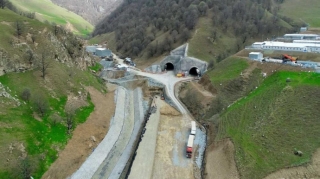 Diplomatik korpus nümayəndələri Əhmədbəyli-Füzuli-Şuşa avtomobil yolunda