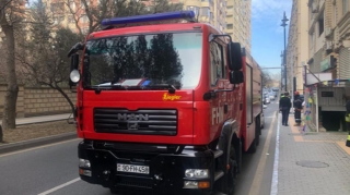 Bakının mərkəzində binada PARTLAYIŞ oldu  - FOTO - VİDEO