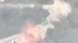 Ermənistana məxsus zirehli döyüş texnikasının məhv edilməsinin görüntüləri yayılıb  - VİDEO