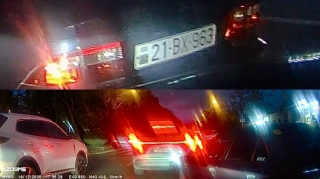 “Əlil” nişanlı avtomobilin sürücüsü ard-arda qayda pozdu - 21-BX-963   - VİDEO