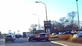 Qisas alan sürücü  qayda pozub qəzaya səbəb oldu   - VİDEO