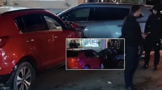 Biləcəridə iki avtomobil toqquşub - VİDEO 