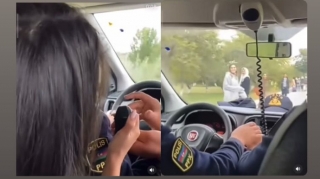 Polisin xidməti maşınındakı qeyri-etik hərəkətlərlə bağlı DİN-dən AÇIQLAMA: “Montajdır!”  - VİDEO - YENİLƏNİB