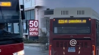 Dayanacaqlarda saxlamayan 525 nömrəli avtobusun sürücüsü İŞDƏN ÇIXARILDI  - VİDEO