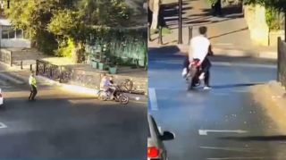 Bakıda moped sürücüsü və sərnişini saxlanıldı; həbs qərarı verildi   - VİDEO