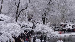 Kəlbəcərlə Laçına sulu qar yağdı 