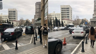 Кто "присвоил" законную парковку в Баку? - ФОТО 