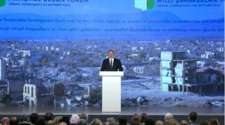 Prezident İlham Əliyev:  “Ağdam işğal illəri zamanı tamamilə məhv edilib” 