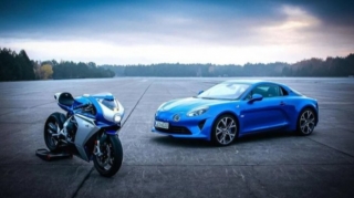 MV Agusta  и Alpine  представили спортбайк в ретро-стиле  - ФОТО