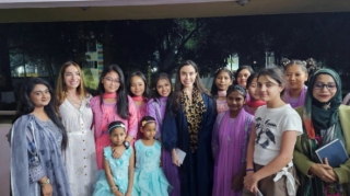 Leyla və Arzu Əliyeva Dəkkədə uşaq evində - FOTOLAR 