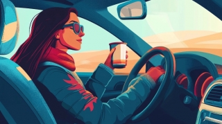 Qadınlar avtomobili daha səliqəli park edirmiş 