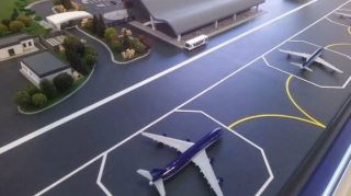 Laçındakı Beynəlxalq Aeroportun maketinin görüntüləri yayılıb  - FOTO
