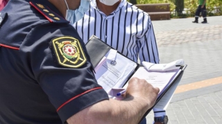 Siyəzəndə tibbi maskadan istifadə etməyən şəxslərə qarşı reyd keçirilib  - FOTO