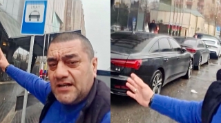“Vergi ödəyirik, işləyə bilmirik” – Prospektdə taksi dayanacağı zəbt edildi   - VİDEO