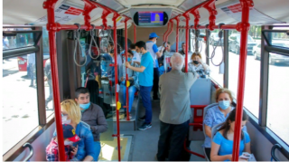 Avtobuslarda tibbi maskadan istifadə nə qədər önəmlidir?  - VİDEO