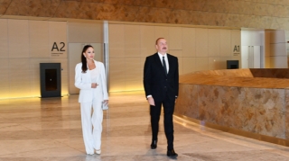 Prezidentlə xanımının bugünkü açılışdan - FOTOLAR 