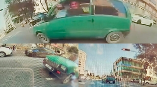 Nömrəsini gizlədən sürürcü ard-arda qayda pozub təhlükə yaratdı    - VİDEO