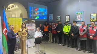 Yol hərəkəti təhlükəsizliyi uşaqların gözü ilə  - Qaliblərə hədiyyələr verildi  - FOTO