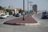 Nobel prospektinə qırmızı asfalt döşənir  – FOTO + VİDEO
