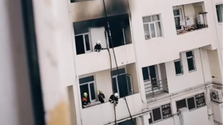Yaşayış binasında GÜCLÜ YANĞIN 