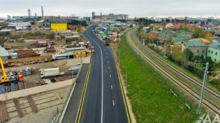 Bakının “Baksol yolu”nun daha bir hissəsi təmir edilib  - VİDEO