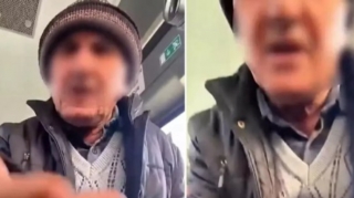 Yaşlı kişi avtobusda ona yer verməyən əlil gəncin qucağında oturdu - VİDEO 