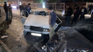 Balakəndə “ VAZ 21041” və "Lada Vesta"   toqquşub, xəsarət alanlar var  