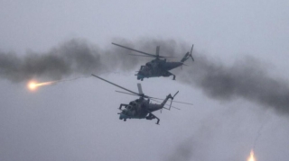 Rusiya helikopteri öz mövqelərini vurdu 