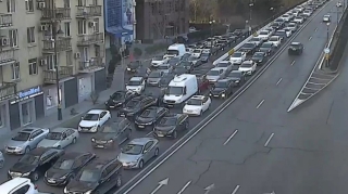 Bakının bir sıra yollarında tıxac müşahidə edilir - SİYAHI 