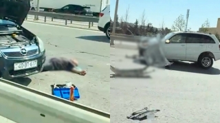 Xırdalanda ağır qəza: “Chery” avtokarla toqquşdu, bir nəfər öldü   - VİDEO