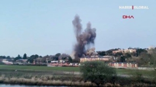 Böyük Britaniyada İkinci Dünya müharibəsindən qalmış bomba partladıldı - VİDEO