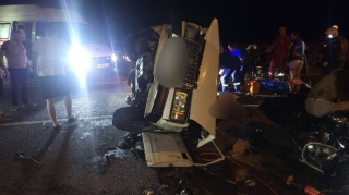 Motosiklet “07” ilə toqquşdu;  üç nəfər hadisə yerində öldü - VİDEO 