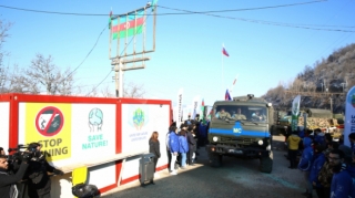 Sülhməramlılar Laçın-Xankəndi yolundan növbəti dəfə maneəsiz keçib   