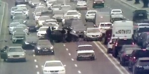 Heydər Əliyev prospektində qəza olub - FOTO