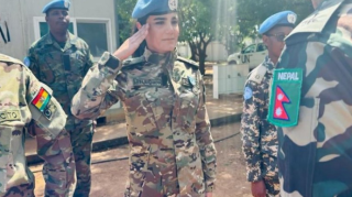 Azərbaycanlı sülhməramlı qadın BMT-dən medal alıb  - FOTO