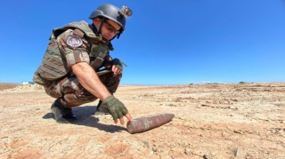 Xızıda top mərmisi tapıldı - VİDEO 