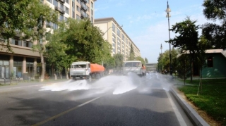 Bu gün Bakıda 550 küçə dezinfeksiya edilib  - FOTO