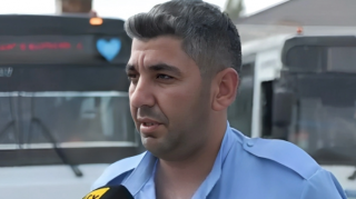 Sərnişinləri ölümdən xilas edən avtobusun sürücüsü hadisə anını danışdı - VİDEO