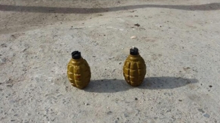 Horadizdə dəmir yolu stansiyası ərazisində qumbara tapılıb