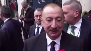 Prezident Münxendə yerli televiziya kanallarına müsahibə verdi - VİDEO 