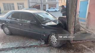 Masallıda iki "Mercedes" toqquşdu:  yaralılar var - FOTO 