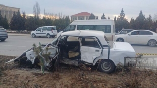 Naxçıvanda “Toyota” və “VAZ-2107” toqquşdu, 3 nəfər...   - FOTO