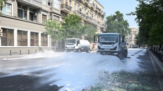 Bakıda növbəti geniş təmizlik işləri aparıldı - FOTO