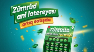 100.000 AZN böyük uduşlu “Zümrüd” satışda - FOTO