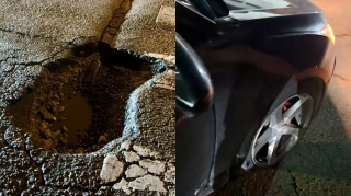 Hövsan yolunda yaranmış dərin çuxur sürücüyə ziyan vurdu – ŞİKAYƏT   - VİDEO