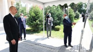 Gəncəçay çayı üzərindəki körpü bərpadan sonra istifadəyə verilib - YENİLƏNİB 