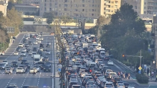 Bakıda tıxac olan yollar açıqlanıb - SİYAHI 